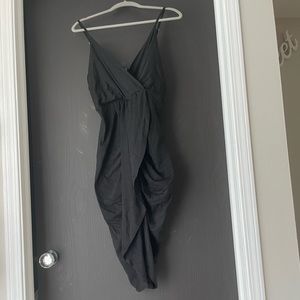 Black spaghetti strap dress